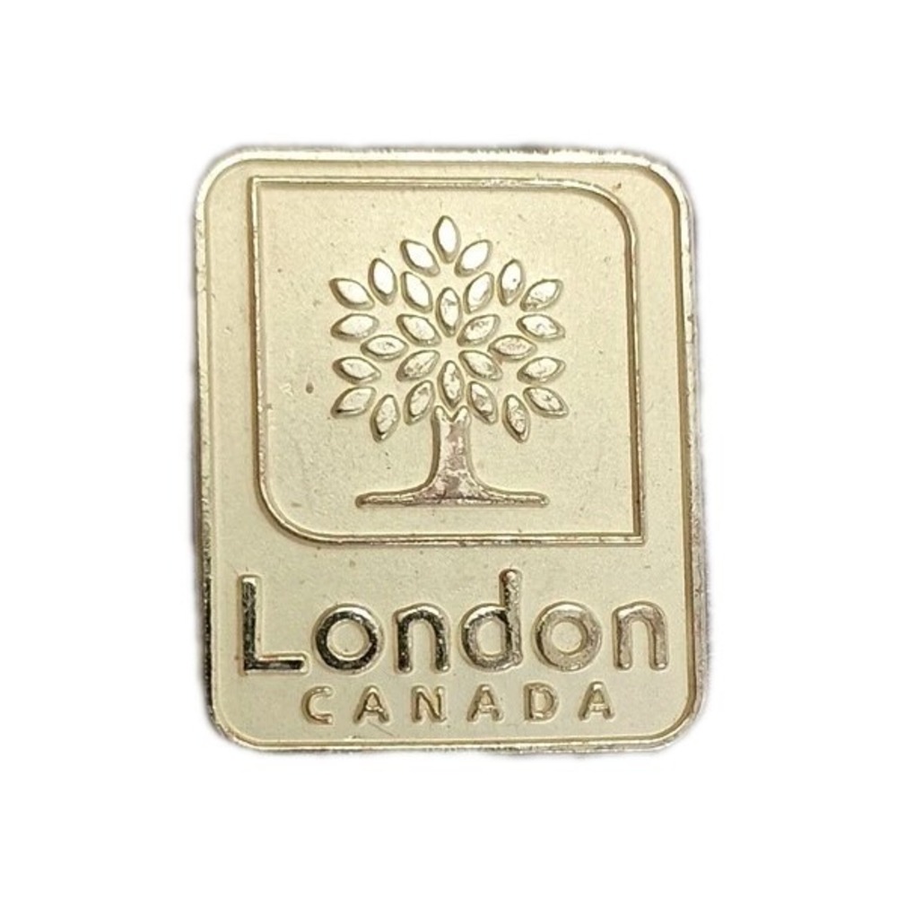 City of London Ontario Canada The Forest City Travel Souvenir Lapel Pin Pinback